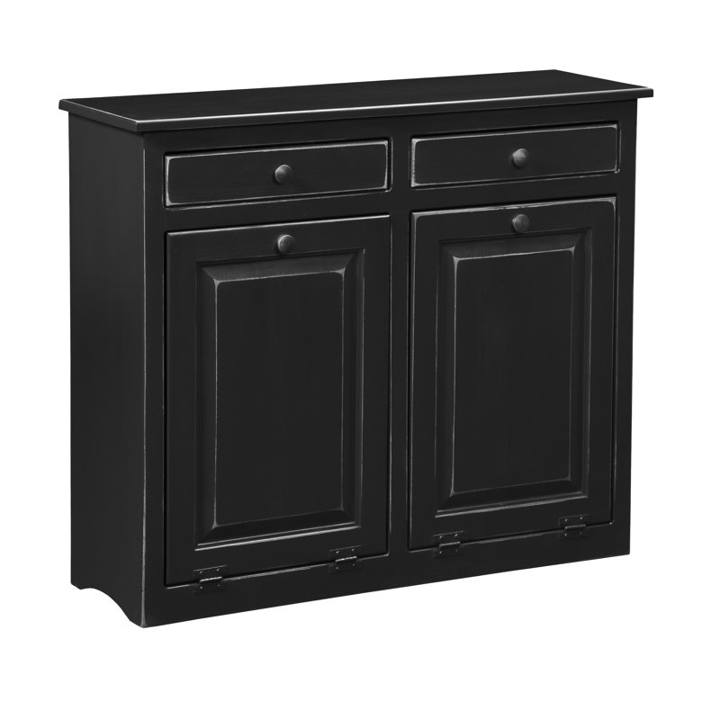 August Grove Alderbrook Double 9 Gallon Pull Out Trash Can